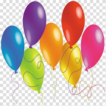 Birthday Party Balloon Twigs, Birthday transparent background PNG clipart