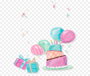 Birthday Party Cake Gift - Cute hand-painted cake party 