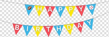 Birthday Party Christmas Father's Day , Birthday banners transparent background PNG clipart