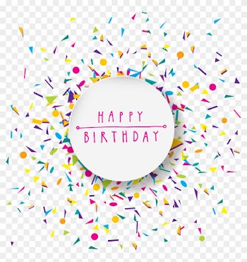 Birthday Party Confetti Royalty-free - Poster Design Background Template