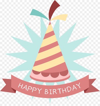 Birthday Party hat Sticker Clip art - Cartoon birthday hat tag 