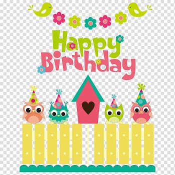 Birthday Party Illustration, happy transparent background PNG clipart