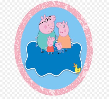 Birthday Party Paper Convite Easter egg - PEPPA PIG 