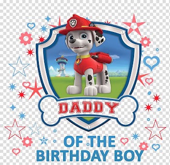 Birthday Party Shirt , dog duck letter patrol alphabet, paw patrol transparent background PNG clipart