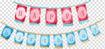 Birthday Party Watercolor painting, Birthday greetings design transparent background PNG clipart