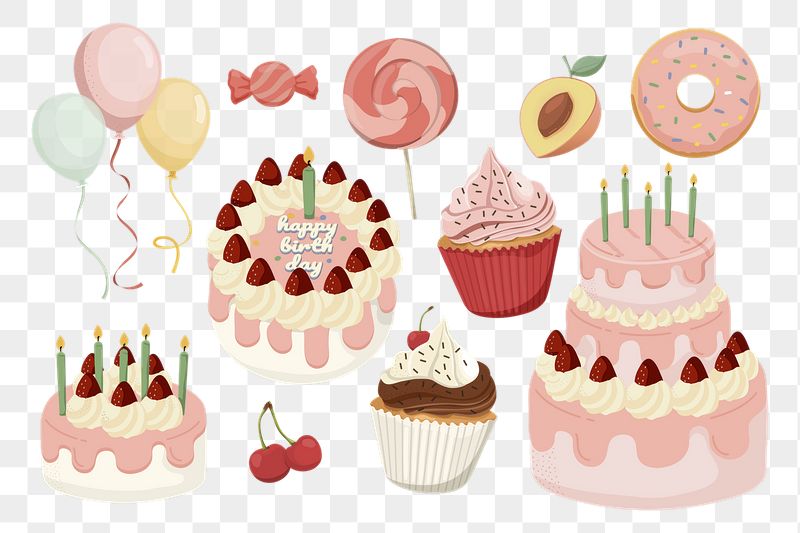 Birthday png sticker, cute illustration, | Free PNG - rawpixel