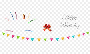 Birthday Ribbon Download - Happy Birthday elements 