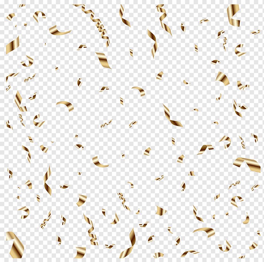 Birthday Sequin Confetti Balloon graphy, gold confetti, yellow decors lot, holidays, wedding, party png