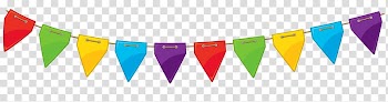 Birthday Serpentine streamer Party , Streamer , assorted-color buntings illustration transparent background PNG clipart