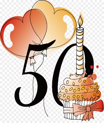 Birthday Vecteur Clip art - 50th anniversary birthday vector 