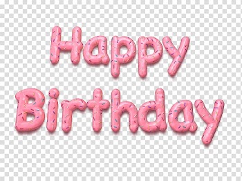 Birthday Word , Word Birthday transparent background PNG clipart