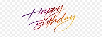 Birthday Words Png - Happy Birthday Words Png