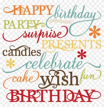 Birthday Words Set Svg Cutting Files For Scrapbooking - Birthday Pictures With Words