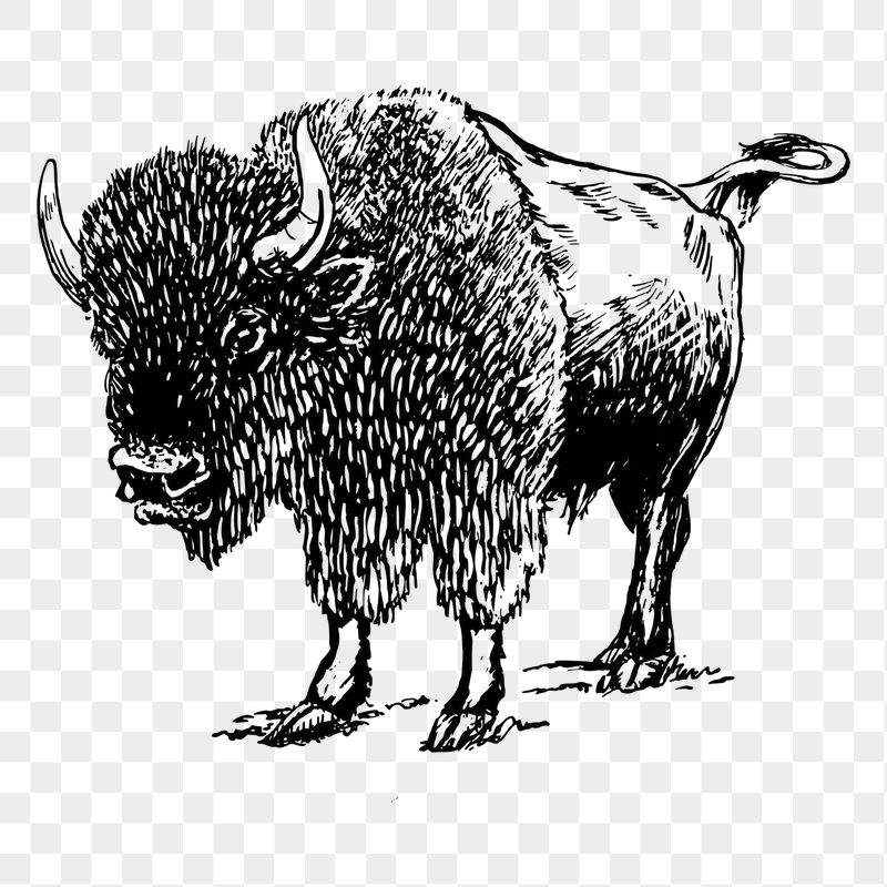 Bison png sticker illustration, transparent | Free PNG - rawpixel