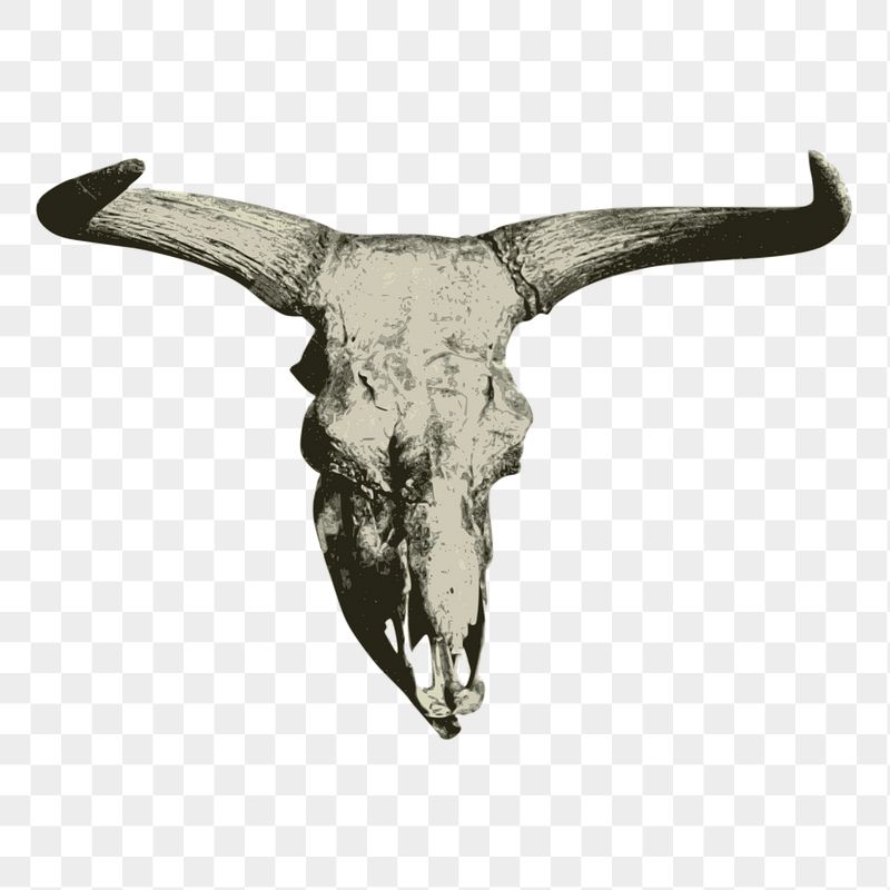 Bison skull png sticker illustration, | Free PNG - rawpixel