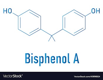 bisphenol a or bpa molecule skeletal formula