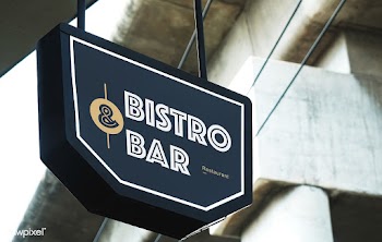 Bistro and bar restaurant board mockup | Free stock psd mockup - 540955
