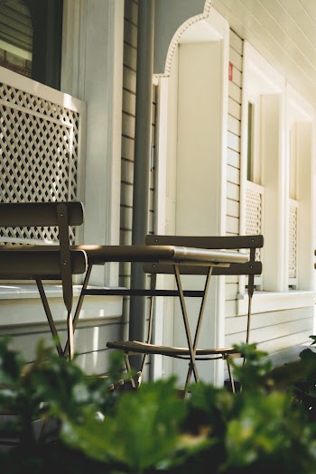 Bistro Set Beside House