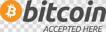 Bitcoin accepted here badge png, transparent background
