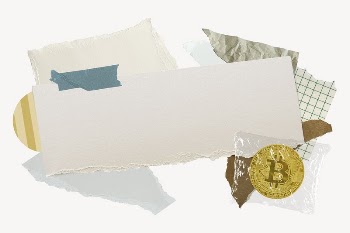 Bitcoin cryptocurrency frame background, paper | Free Photo - rawpixel