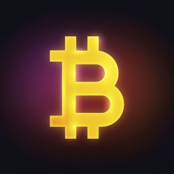 Bitcoin cryptocurrency icon, neon glow | Free Icons - rawpixel