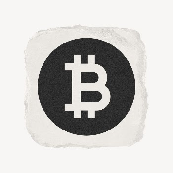 Bitcoin cryptocurrency icon, ripped paper | Free Icons - rawpixel