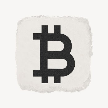 Bitcoin cryptocurrency icon, ripped paper | Free Icons - rawpixel