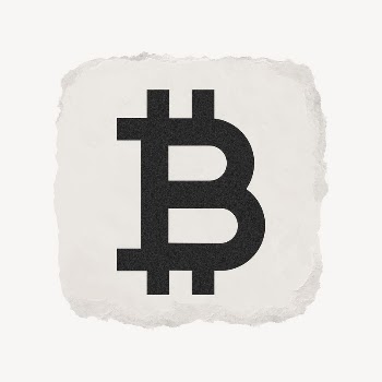 Bitcoin cryptocurrency icon, ripped paper | Free Icons - rawpixel