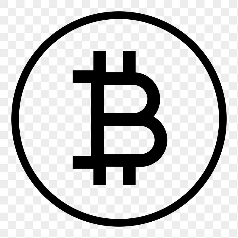 Bitcoin cryptocurrency line png icon | Free Icons - rawpixel