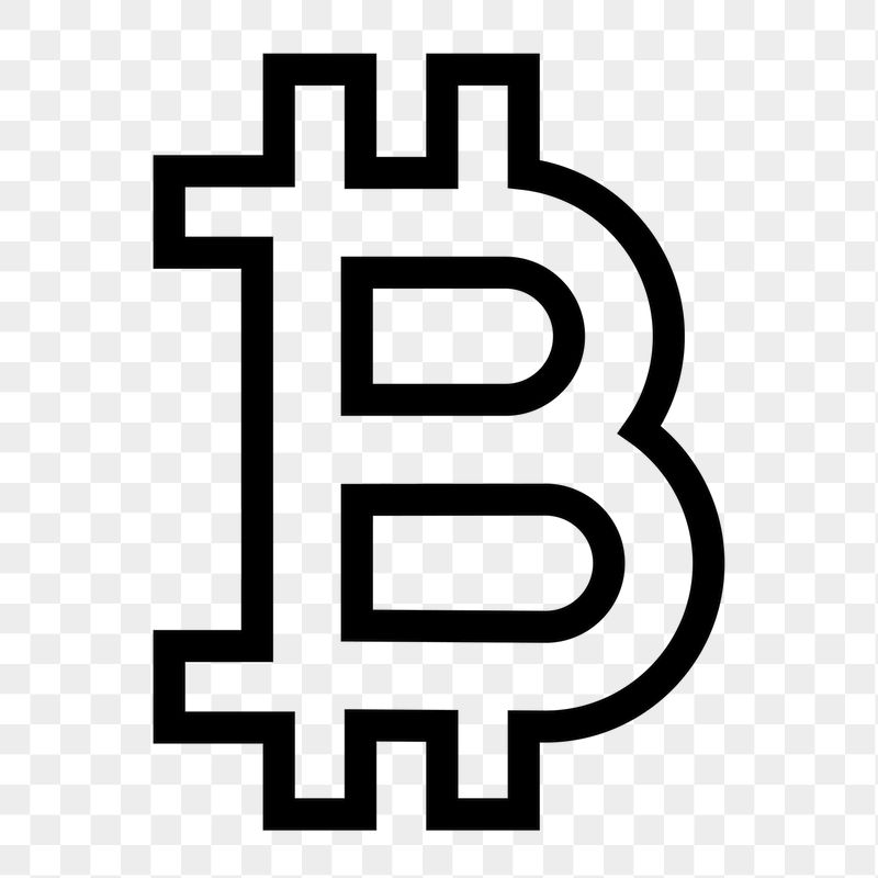 Bitcoin cryptocurrency line png icon | Free Icons - rawpixel