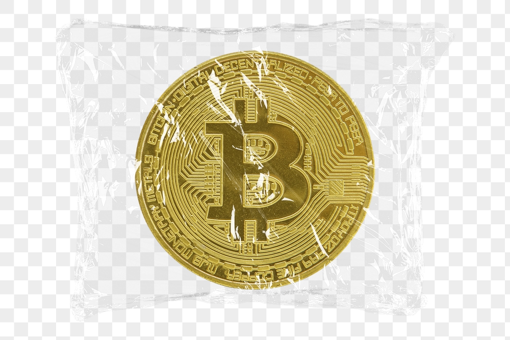 Bitcoin cryptocurrency png plastic packaging | Free PNG - rawpixel