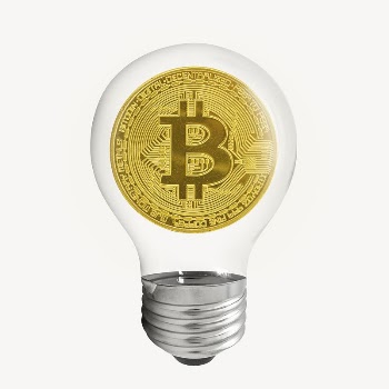 Bitcoin cryptocurrency sticker, finance light | Free PSD - rawpixel