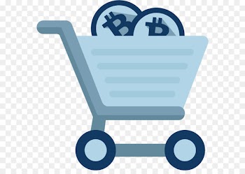 Bitcoin, Cryptocurrency Wallet, Blockchain, Shopping Cart, Blue PNG