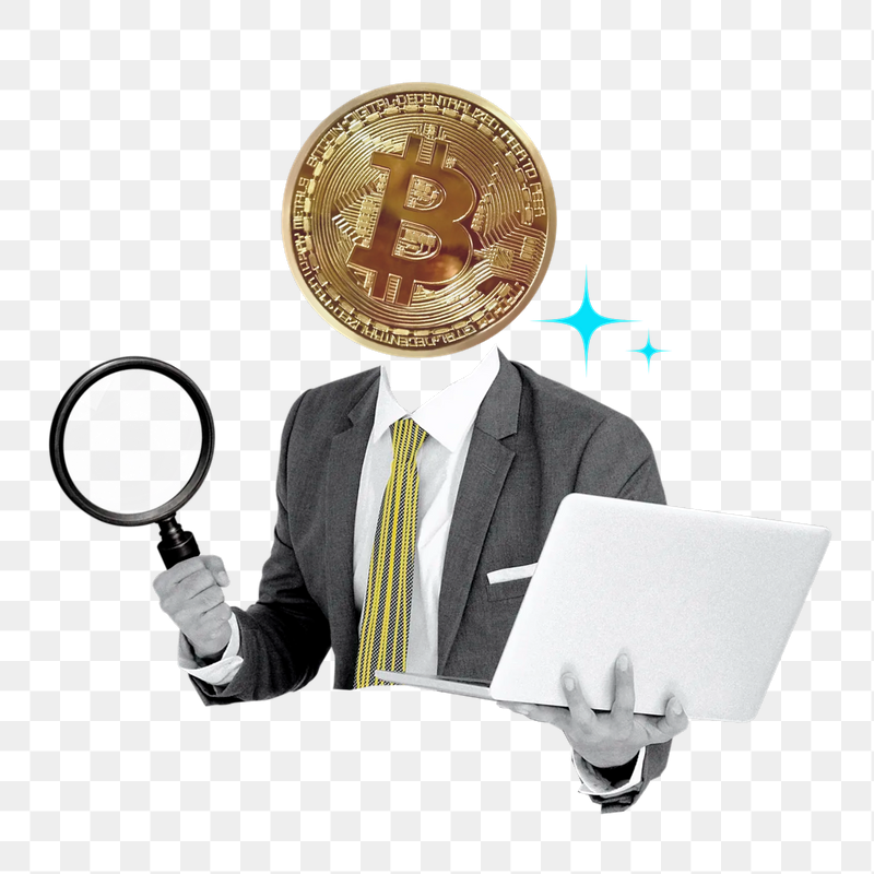Bitcoin head businessman png sticker, | Free PNG - rawpixel