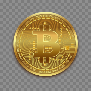 Bitcoin PNG Image with Transparent Background