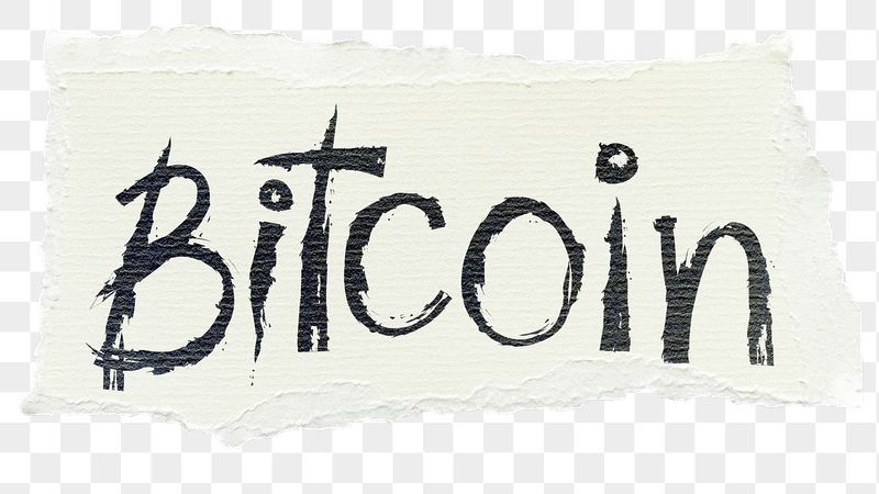 Bitcoin png word sticker, ripped | Free PNG - rawpixel