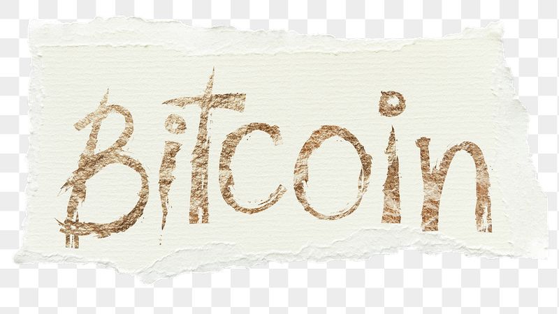 Bitcoin png word sticker, ripped | Free PNG - rawpixel