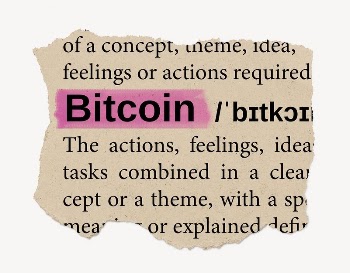 Bitcoin ripped dictionary, editable word | Free PSD - rawpixel