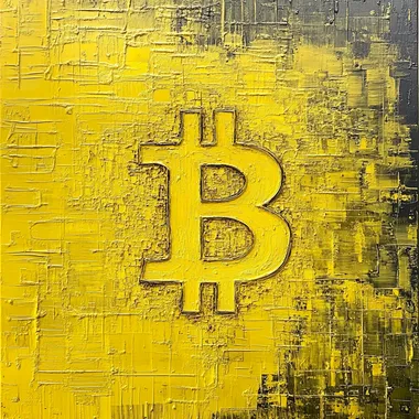Bitcoin Symbol Enveloped in Digital Encryption Waves Bitcoin Symbol Enveloped in Digital Encryption Waves