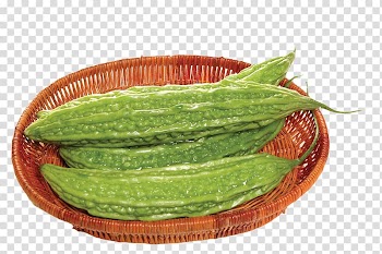 Bitter melon bitterness Food Vegetable, Bamboo basket bitter melon transparent background PNG clipart