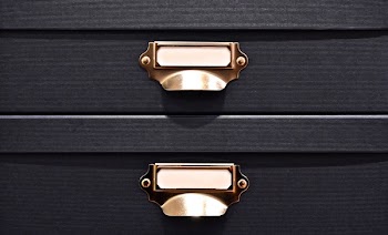 Black 2 Drawer of Dresser Close Up Photography