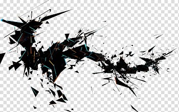 Black abstract illustration, 3D rendering Abstract art Cinema 4D, abstract background transparent background PNG clipart