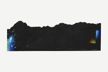 Black aesthetic ripped paper sticker, | Free PSD - rawpixel