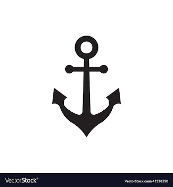 black anchor icon