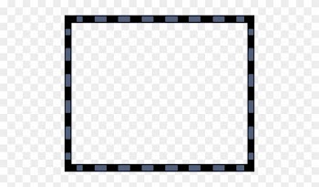 Black And Blue Rectangular Border Vector Illustration - Black Borders