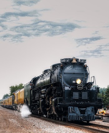 Black and Brown Train on Rail