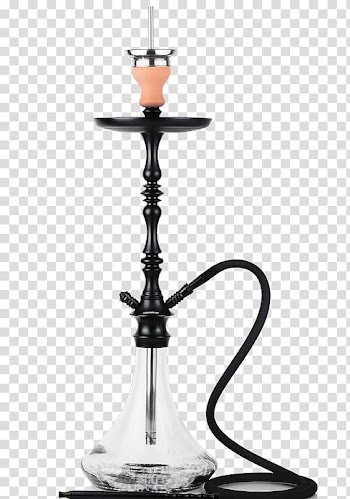 Black and clear glass hookah , Tobacco pipe Hookah lounge Smoke, Hookah Outlet transparent background PNG clipart