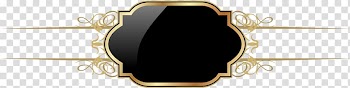 Black and gold frame , Onyx Body piercing jewellery, Black sparkle label transparent background PNG clipart