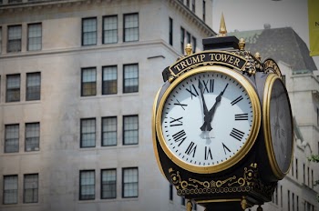 Black and Gold Trump Tower Clock