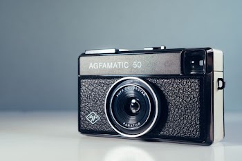 black and gray Agfamatic 50 camera